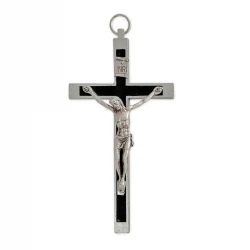 Krzyż zakonny metalowy czarny 10 cm